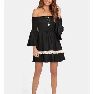 Lost in lunar Sahara Tunic Black dress XS